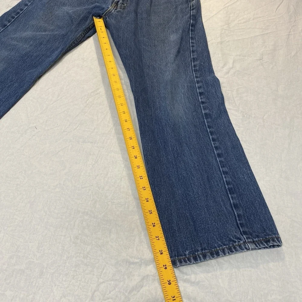 Levis 505 Jeans Mens 36x30 Blue Regular Straight Denim Classic